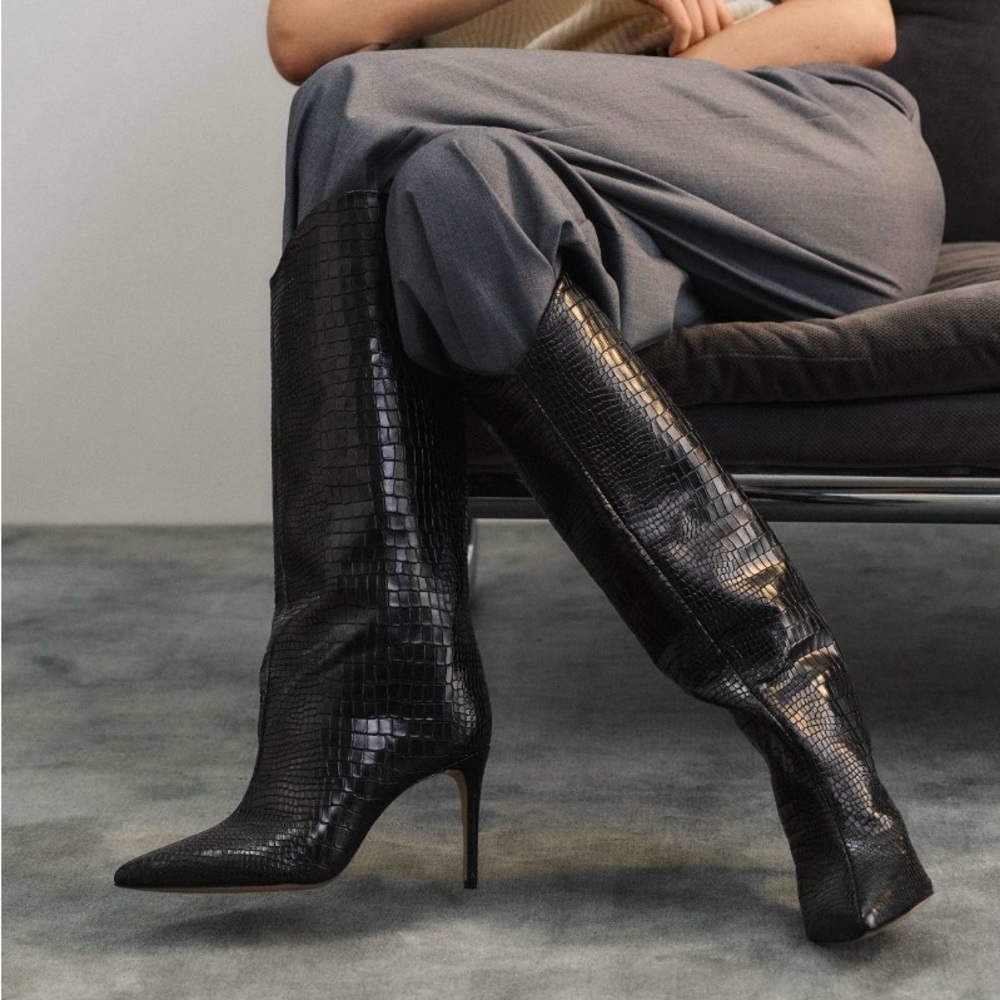 SCHUTZ MARYANA BOOTS - Black - US 9/EU 40